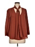 HD in Paris 100% Polyester Brown 3/4 Sleeve Blouse Size 6 - photo 1