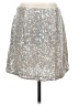 Banana Republic 100% Polyester Metallic Silver Formal Skirt Size 4 - photo 2