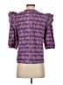 Unbranded 100% Polyester Purple 3/4 Sleeve Blouse Size S - photo 2