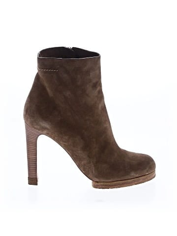 Chloé Suede Platform Ankle Boots (view 1)