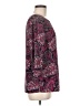Talbots 100% Polyester Paisley Burgundy 3/4 Sleeve Blouse Size M - photo 4