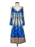Hale Bob Paisley Blue Casual Dress Size S - photo 1
