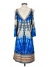 Hale Bob Paisley Blue Casual Dress Size S - photo 2