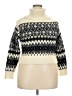Target Houndstooth Ivory Turtleneck Sweater Size XXL (estimated) - photo 1