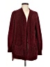 Seven7 100% Polyester Burgundy Cardigan Size M - photo 1
