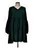 Unbranded Solid Green Casual Dress Size L - photo 1