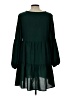 Unbranded Solid Green Casual Dress Size L - photo 2