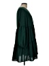 Unbranded Solid Green Casual Dress Size L - photo 4