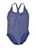 Lands' End Chevron-herringbone Blue One Piece Swimsuit Size 16 (petite) - photo 1