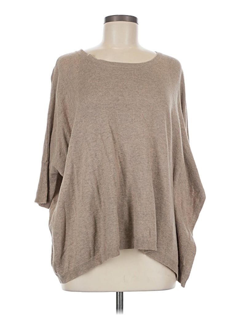 Pre-owned Esley Poncho In Tan