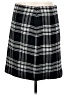 Talbots Plaid Black Casual Skirt Size 8 - photo 1