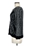 Lumiere Metallic Silver Pullover Sweater Size M - photo 5