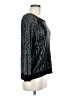 Lumiere Metallic Silver Pullover Sweater Size M - photo 4