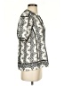 BCBGMAXAZRIA 100% Cotton Ivory Short Sleeve Blouse Size S - photo 4