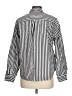 Maurices Stripes Silver 3/4 Sleeve Button-Down Shirt Size L - photo 2