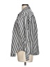 Maurices Stripes Silver 3/4 Sleeve Button-Down Shirt Size L - photo 5