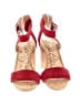 Sam Edelman 100% Leather Red Wedges Size 6 - photo 2