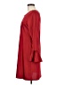 J.Crew 100% Polyester Solid Red Casual Dress Size 8 - photo 5