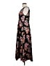 Ann Taylor 100% Polyester Floral Black Casual Dress Size 10 - photo 5