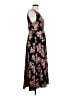 Ann Taylor 100% Polyester Floral Black Casual Dress Size 10 - photo 4