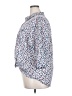Kohl's 100% Cotton Floral Blue 3/4 Sleeve Button-Down Shirt Size 2X (estimated) - photo 5