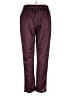 Unbranded Solid Burgundy Casual Pants Size XXL - photo 2