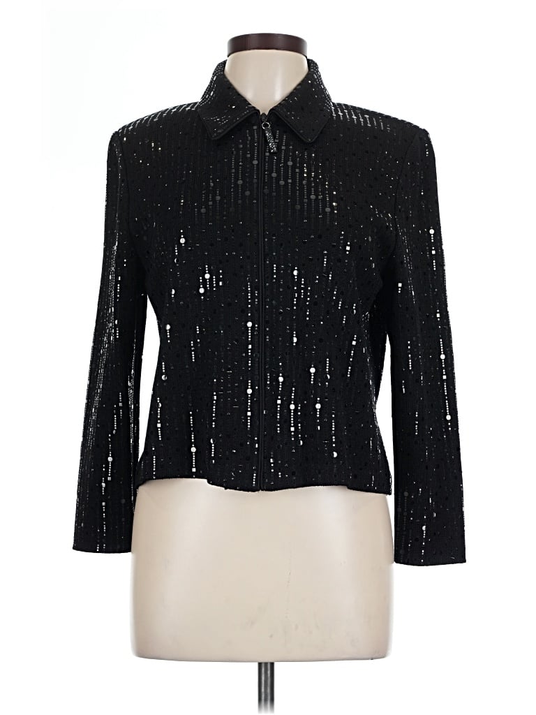 Pre-owned St. John Collection By Marie Gray St. John By Marie Gray Jacket In Black