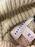 POPSUGAR 100% Acrylic Color Block Ivory Turtleneck Sweater Size M - photo 7