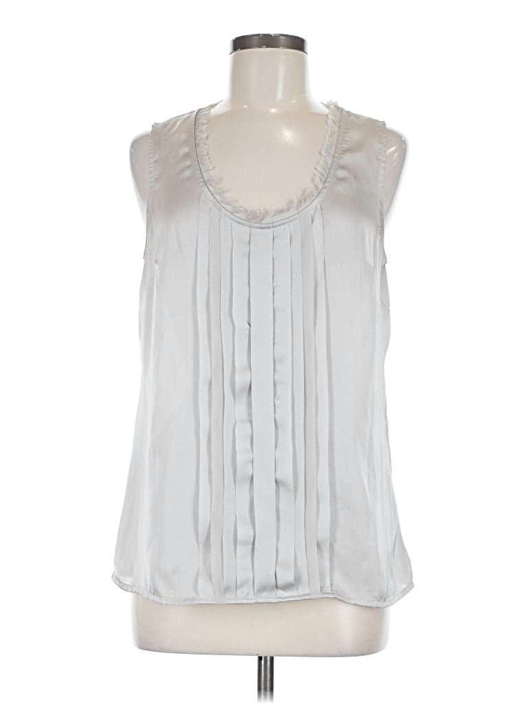 Pre-owned Mossimo Sleeveless Blouse In Silver