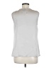 Mossimo 100% Polyester Silver Sleeveless Blouse Size M - photo 2