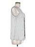 Mossimo 100% Polyester Silver Sleeveless Blouse Size M - photo 4