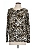 Chico's Animal Print Brown Pullover Sweater Size Lg (2) - photo 1