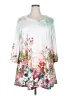 Unbranded 100% Polyester Floral White Casual Dress Size 2X - photo 1