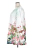 Unbranded 100% Polyester Floral White Casual Dress Size 2X - photo 5