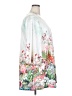 Unbranded 100% Polyester Floral White Casual Dress Size 2X - photo 4