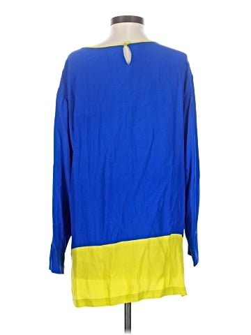 Neiman Marcus Long Sleeve Silk Top (view 2)