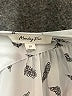 Monday Fun 100% Polyester Print Silver Short Sleeve Blouse Size 2X - photo 7