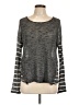 E&M Collection Gray Long Sleeve Top Size L - photo 1