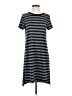 Mossimo Stripes Gray Casual Dress Size S - photo 1
