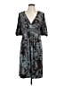 BCBGMAXAZRIA Paisley Gray Casual Dress Size L - photo 1