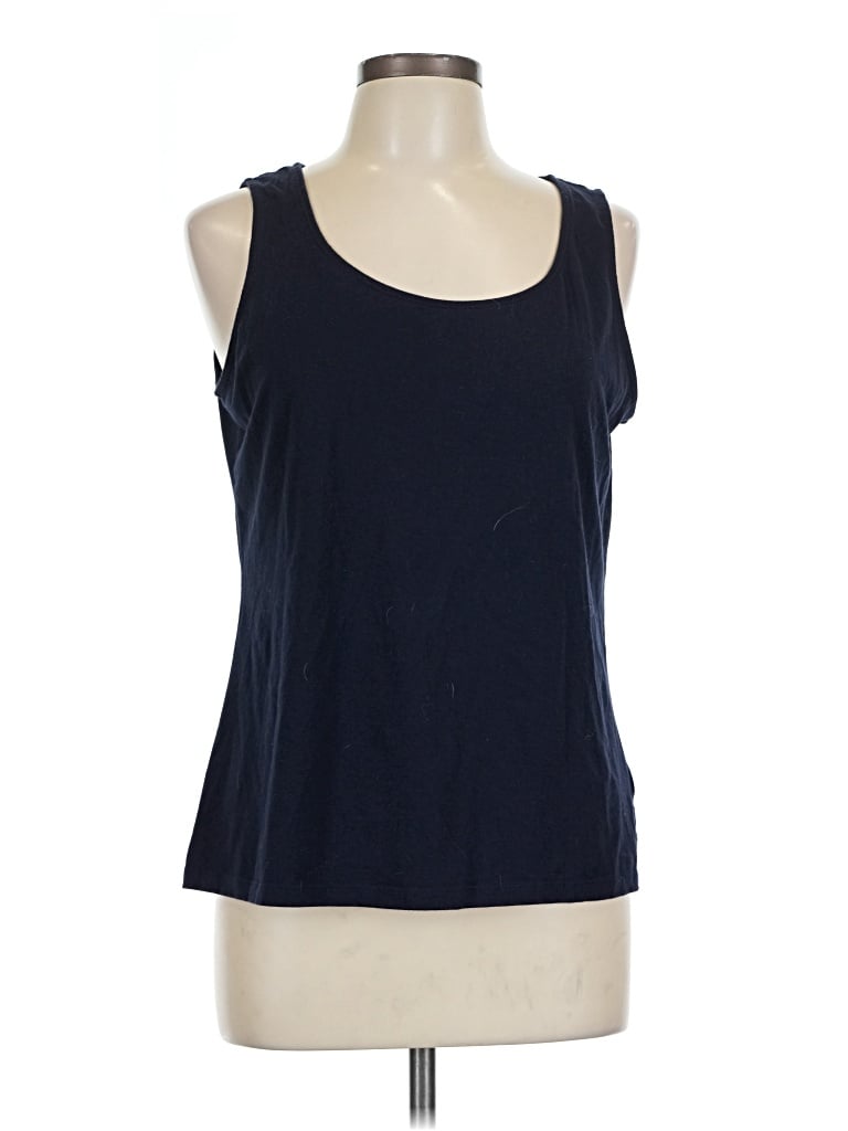 Pre-owned Talbots Tank Top Blue Halter Neckline Tops