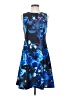 DKNY Print Blue Cocktail Dress Size 2 - photo 1
