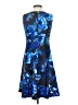 DKNY Print Blue Cocktail Dress Size 2 - photo 2