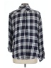 Le Lis 100% Rayon Plaid Black Long Sleeve Button-Down Shirt Size L - photo 2
