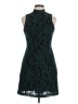 H&M 100% Polyester Paisley Teal Cocktail Dress Size 10 - photo 1