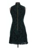 H&M 100% Polyester Paisley Teal Cocktail Dress Size 10 - photo 2