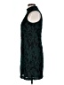 H&M 100% Polyester Paisley Teal Cocktail Dress Size 10 - photo 5