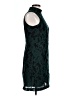 H&M 100% Polyester Paisley Teal Cocktail Dress Size 10 - photo 4
