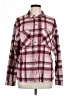 Member's Mark Plaid Burgundy Long Sleeve Button-Down Shirt Size L - photo 1