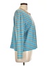 St. John Stripes Blue Cardigan Size L (estimated) - photo 4